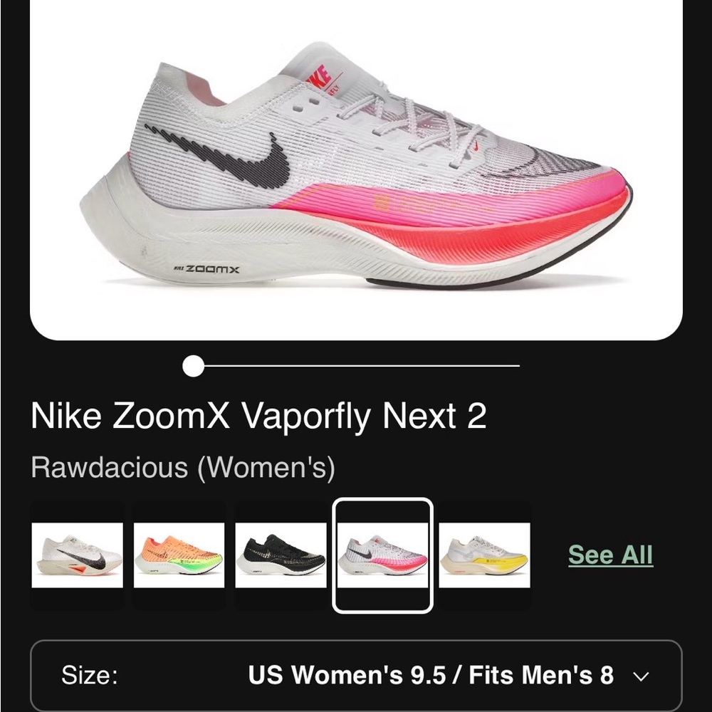 Nike Women's Athletic‎ Shoes - White and Pink
